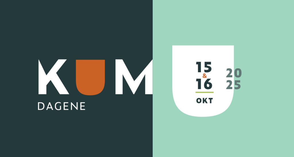 Banner for KUMdagene 2025. Grafikk.