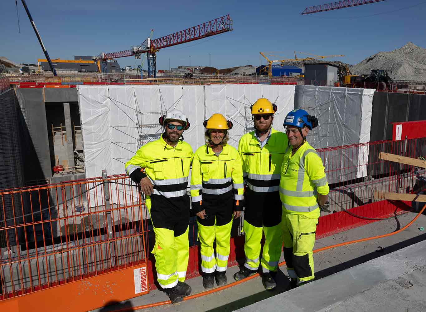 Fra venstre Stig Pettersen, Andfjord Salmon, Natasja Grob, BG-Graspointner, Christian Bringsli, Ulefos og Harald Tveite, Hæhre-Contur. Foto.