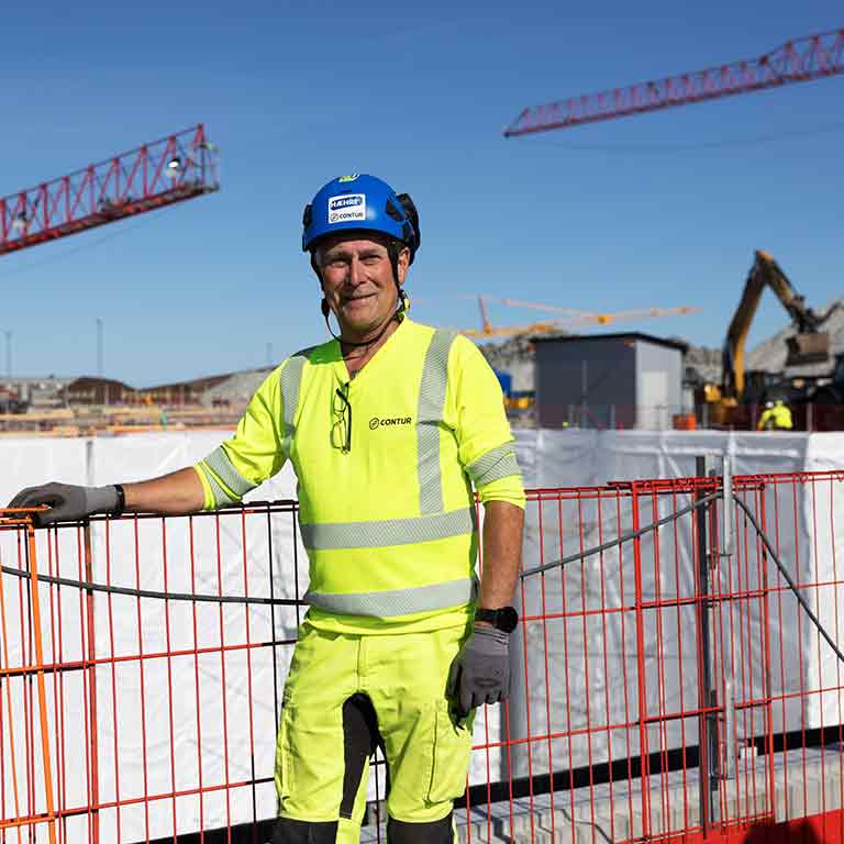 Harald Tveite, prosjekteringsansvarlig i Hæhre-Contur. Portrett.
