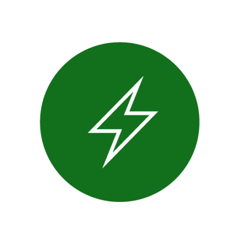 Energibesparende symbol. Grafikk.